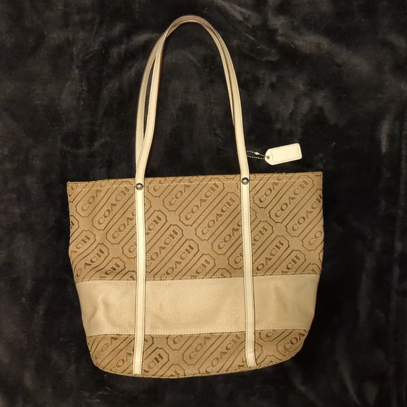 Coach 2008 Signature Stripe Tote Bag - Picture 5 of 10
